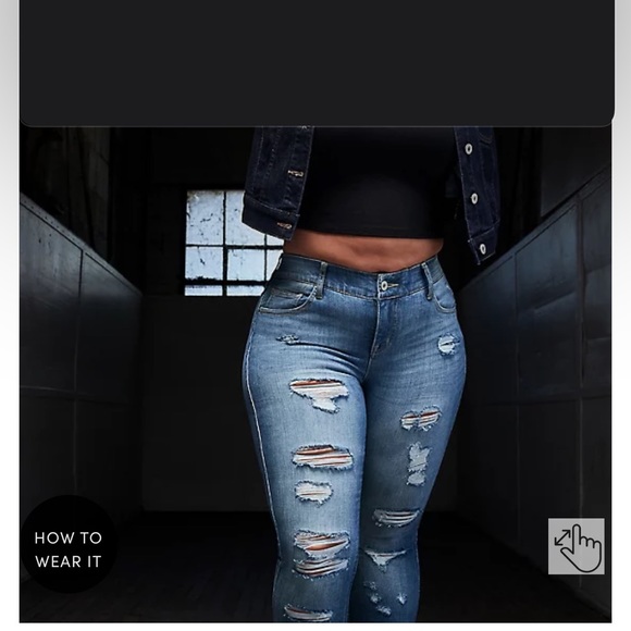 torrid Denim - Torrid•BOMBSHELL SKINNY JEAN - PREMIUM STRETCH MEDIUM WASH